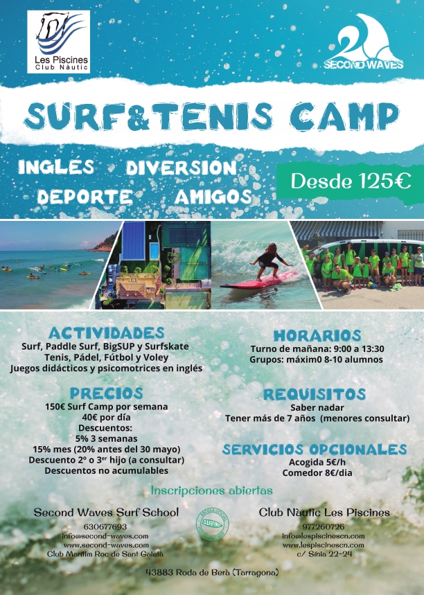 Tennis & Surf Camp Verano 2019
